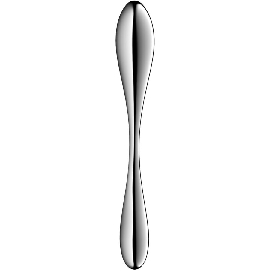 SATISFYER - STAR FORCE 3 DILDO I RUSTFRIT STÅL MED DOBBELT ENDER