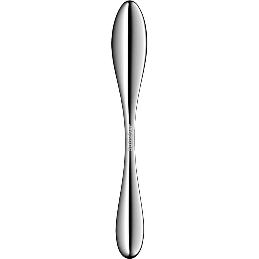 SATISFYER - STAR FORCE 3 DILDO I RUSTFRIT STÅL MED DOBBELT ENDER
