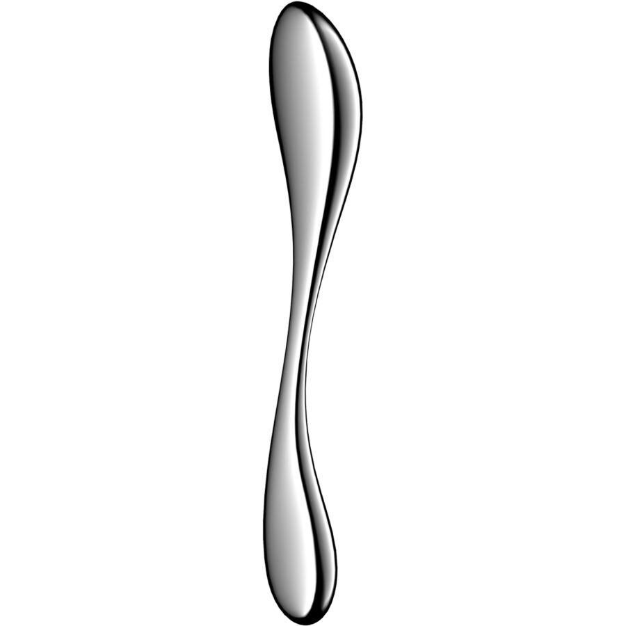 SATISFYER - STAR FORCE 3 DILDO I RUSTFRIT STÅL MED DOBBELT ENDER