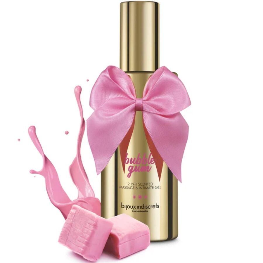 BIJOUX - TYGGEGUMMI 2·I·1 DUFTMASSAGE- OG INTIMGEL 100 ML