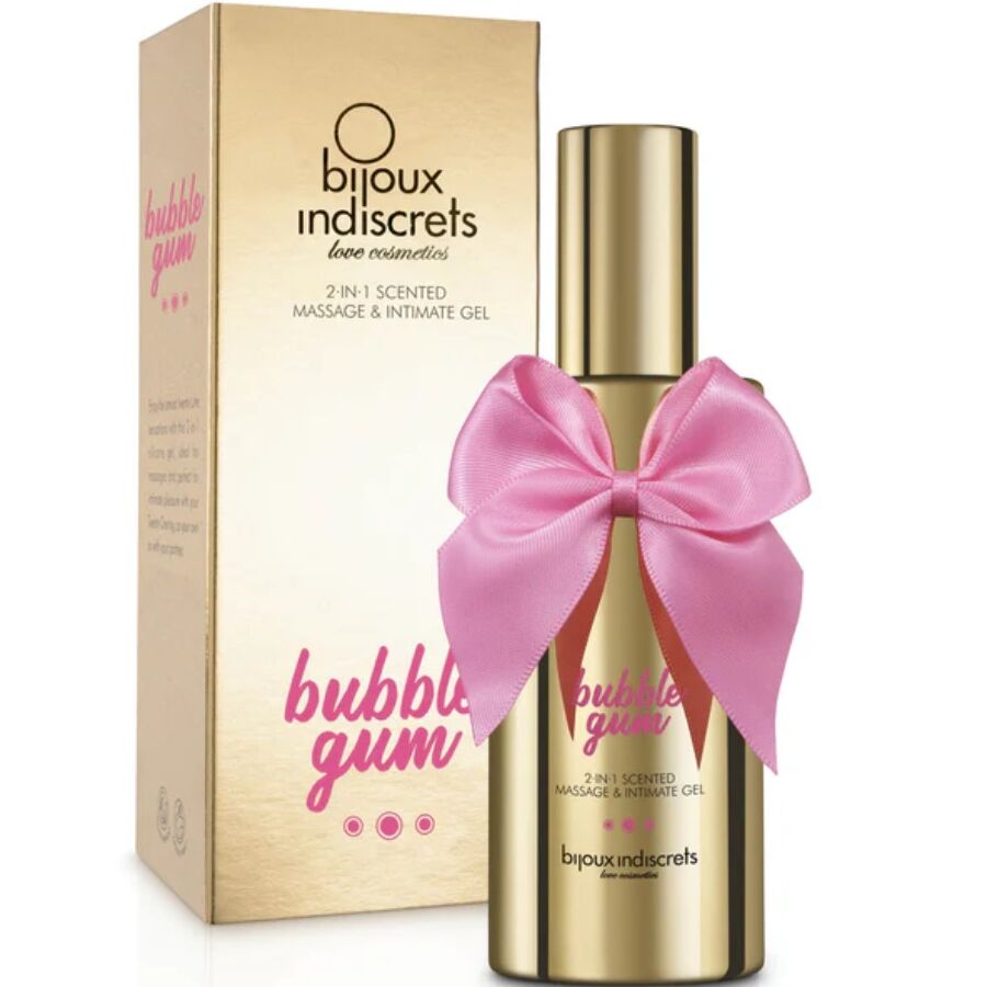 BIJOUX - TYGGEGUMMI 2·I·1 DUFTMASSAGE- OG INTIMGEL 100 ML