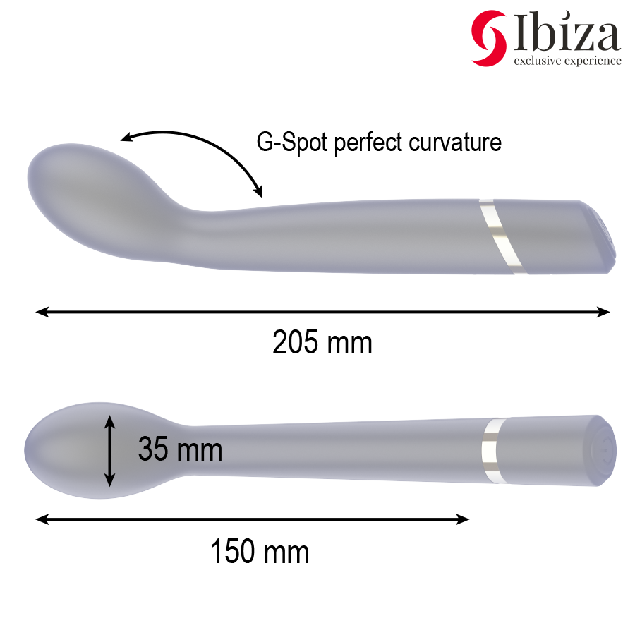 IBIZA - G-PUNKT VIBRATOR 10 VIBRATIONER GENOPLADELIG