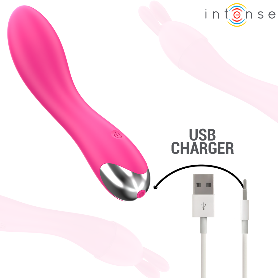 INTENS - SKØN VIBRATOR MED 20 MØNSTRE OG UDSKIFTELIGE HOVEDER