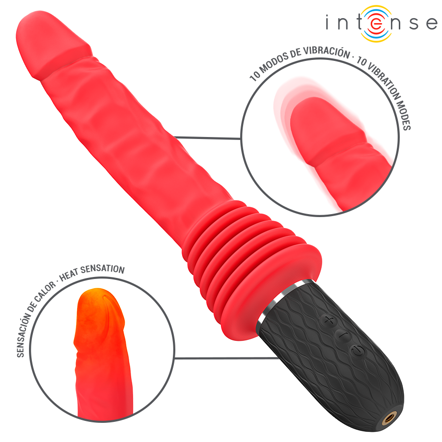 INTENS - CYNTHIA FJERNBETJENINGSVIBRATOR MED VARME