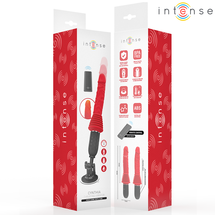 INTENS - CYNTHIA FJERNBETJENINGSVIBRATOR MED VARME