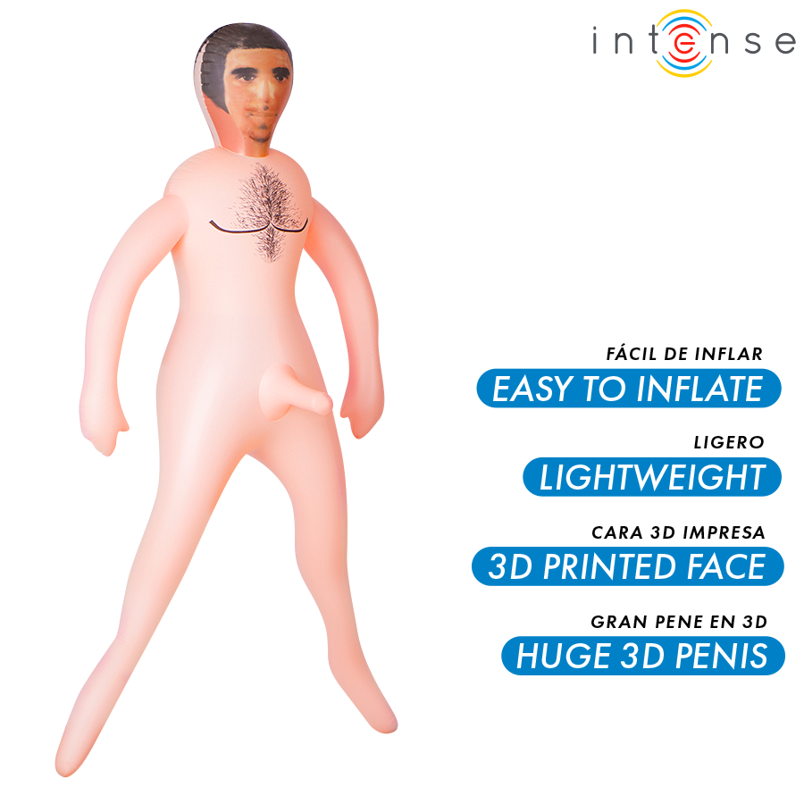 INTENSE DOLLS - ANTHONY OPPUSTELIG DUKKEE MED 3D-PENIS