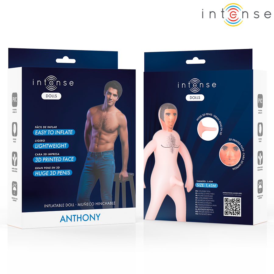 INTENSE DOLLS - ANTHONY OPPUSTELIG DUKKEE MED 3D-PENIS