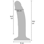 GET REALISTISK VIBRERENDE SILIKONE DILDO LILLA 19,5 CM