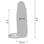 GET GET REAL - HYDRATED HUD SILIKONE PENIS SLEEVE KARAMEL 16 CM
