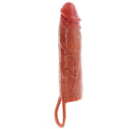 GET GET REAL - HYDRATED HUD SILIKONE PENIS SLEEVE KARAMEL 20 CM