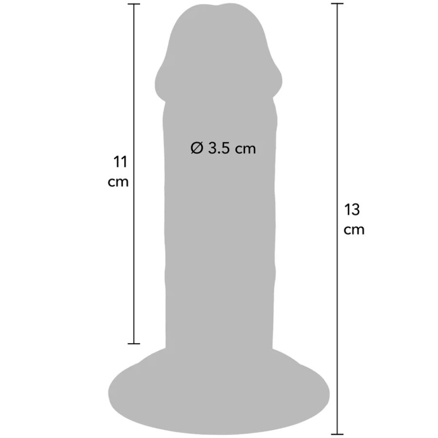 VÆR VIRKELIG - DELUXE TYK DOBBELT-DENSITY TPE DONG 13 CM
