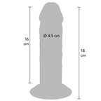 VÆR VIRKELIG - DELUXE TYK DOBBELT-DENSITY TPE DONG 18 CM