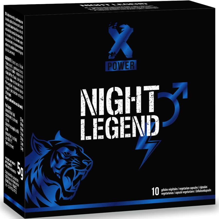XPOWER - NIGHT LEGEND HURTIGT VIRKELIG STIMULANT TIL EREKTION OG YDELSE 10 KAPSLER