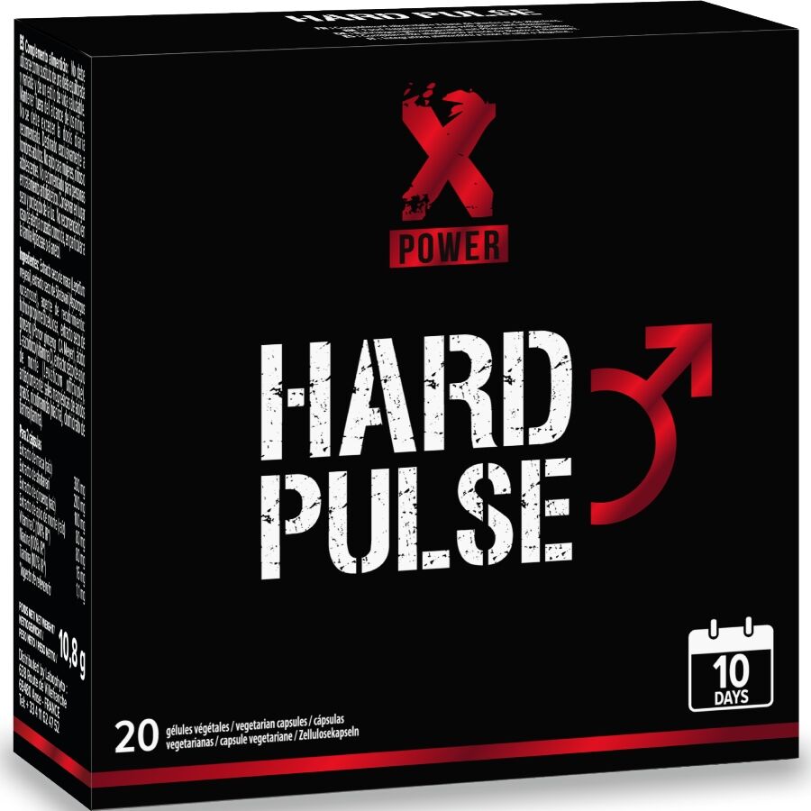 XPOWER - HÅRD PULS EXPRESS BEHANDLING 10 DAGE EREKTION OG UDHOLDENHED 20 KAPSLER