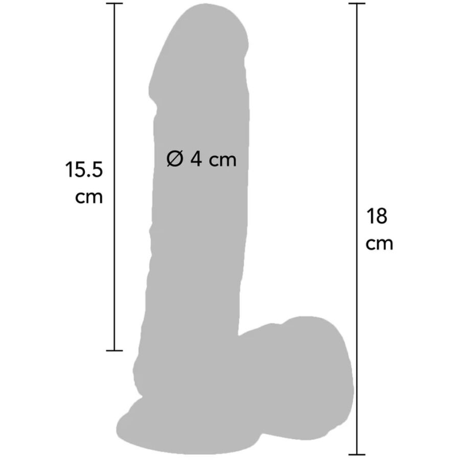 GET REAL - DILDO 18 CM MED NODLER VIBRATOR HUD