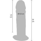 VÆR VIRKELIG - DELUXE TYK DOBBELT-DENSITY TPE DONG 23 CM