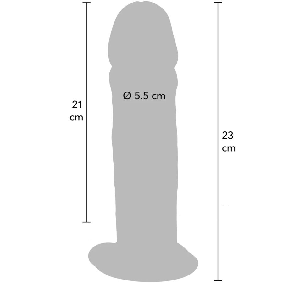 VÆR VIRKELIG - DELUXE TYK DOBBELT-DENSITY TPE DONG 23 CM
