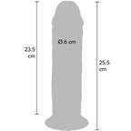 VÆR VIRKELIG - DELUXE TYK DOBBELT-DENSITY TPE DONG 25,5 CM