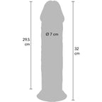 VÆR VIRKELIG - DELUXE TYK DOBBELT-DENSITY TPE DONG 32 CM