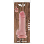 VÆR VIRKELIG - DELUXE REALISTISK PENIS MED EKSTRA TYKKE TESTIKLE 25 CM