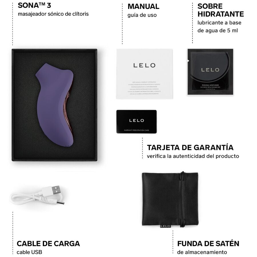 LELO - SONA 3 SONIC KLITORAL MASSAGEAPPARAT CYBER PURPLE