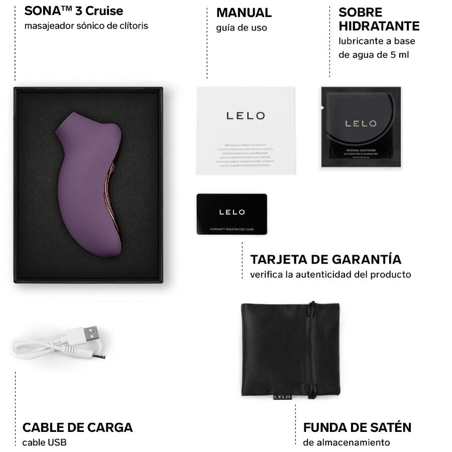 LELO - SONA 3 CRUISE SONIC CLITORAL MASSAGER BLOMME