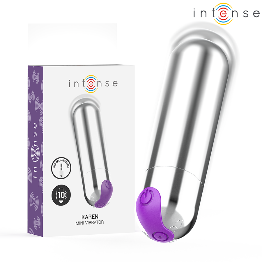 INTENSE - KAREN MINI GENOPLADELIG VIBRERENDE KUGLET SØLV