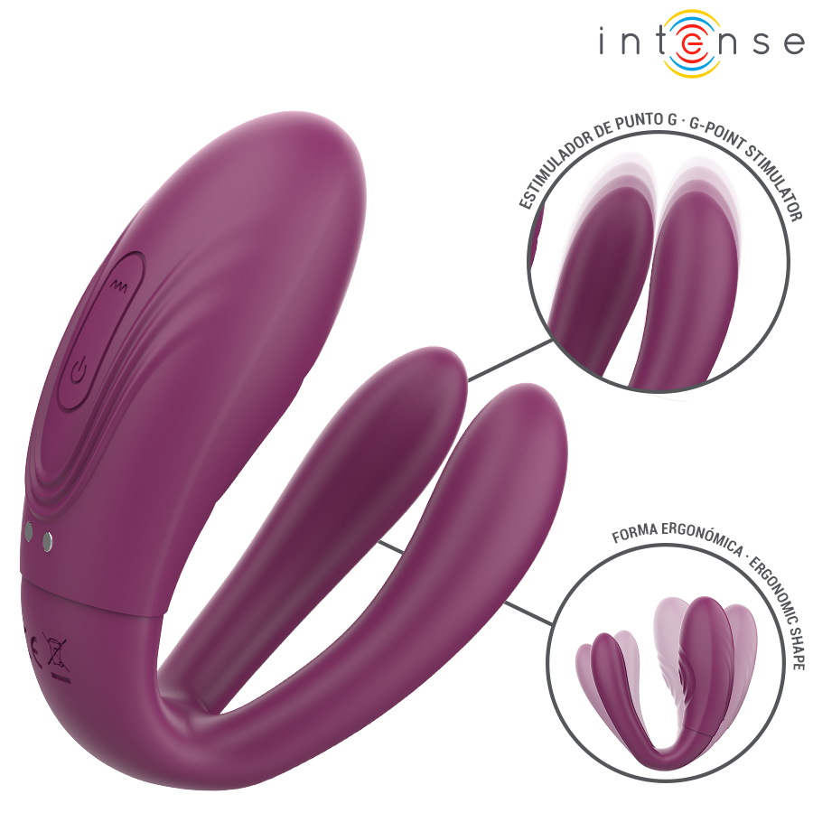 INTENSE - SANDRA TAPNING OG VIBRATIONSKLEMPE STIMULATOR FJERNBETJENING
