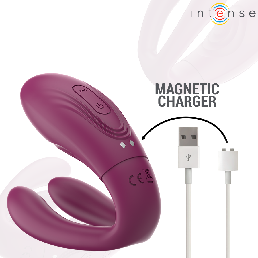 INTENSE - SANDRA TAPNING OG VIBRATIONSKLEMPE STIMULATOR FJERNBETJENING