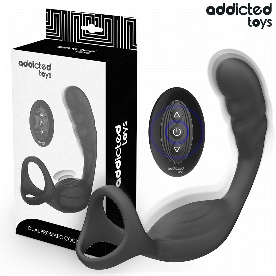 ADDICTED TOYS - FJERNBETJENING TIL DOBBELT PROSTATAPIKSRING