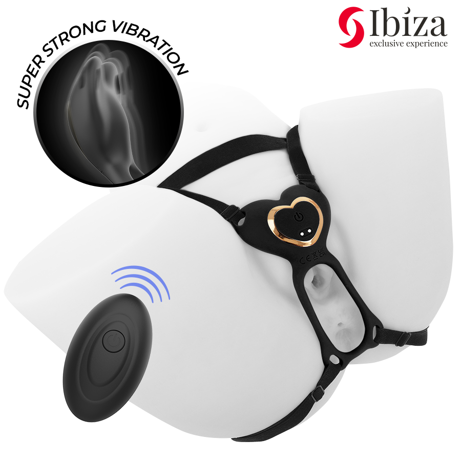 IBIZA - HJERTETRUSSEPARVIBRATOR FJERNBETJENING