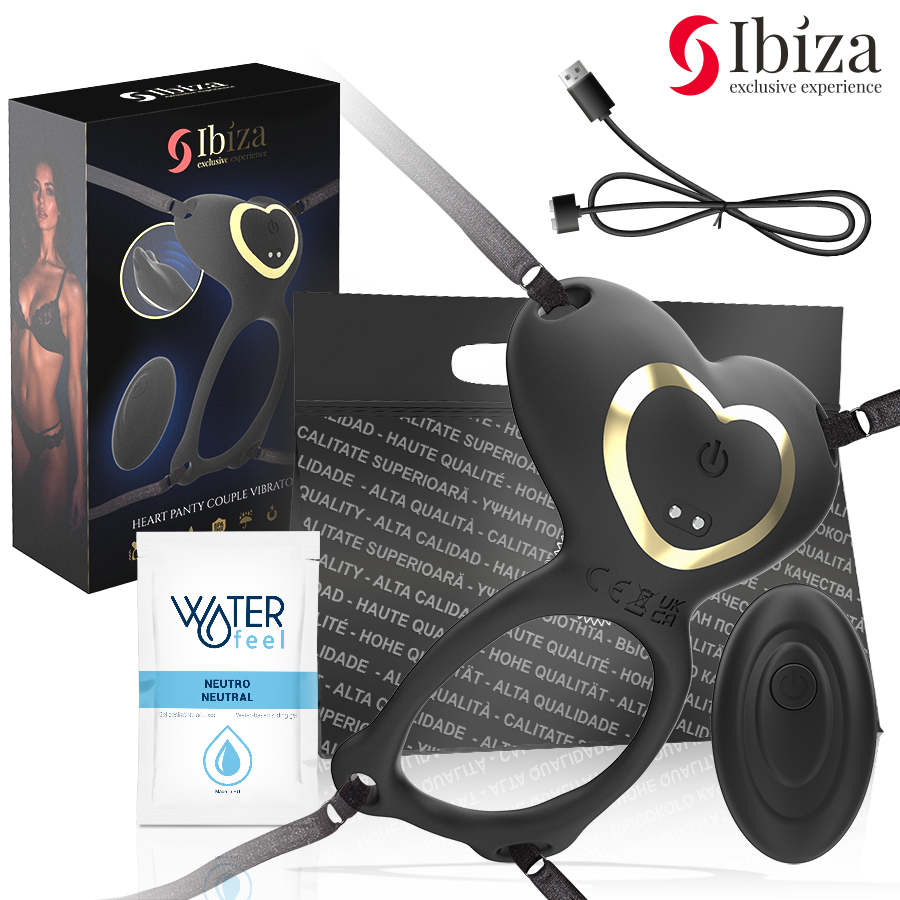 IBIZA - HJERTETRUSSEPARVIBRATOR FJERNBETJENING