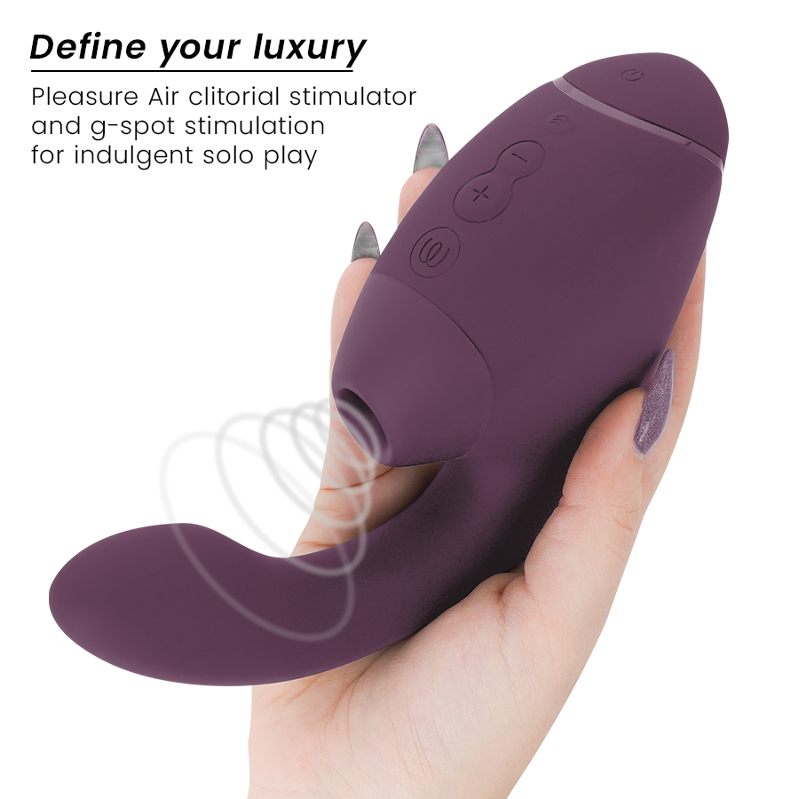 WOMANIZER - DUO NEXT DUAL KLITORAL & G-PUNKT STIMULATOR MØRK LILLA