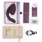 WOMANIZER - DUO NEXT DUAL KLITORAL & G-PUNKT STIMULATOR MØRK LILLA