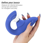 WOMANIZER - BLEND KANINVIBRATOR STIMULATOR LIVLIG BLÅ