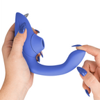 WOMANIZER - BLEND KANINVIBRATOR STIMULATOR LIVLIG BLÅ