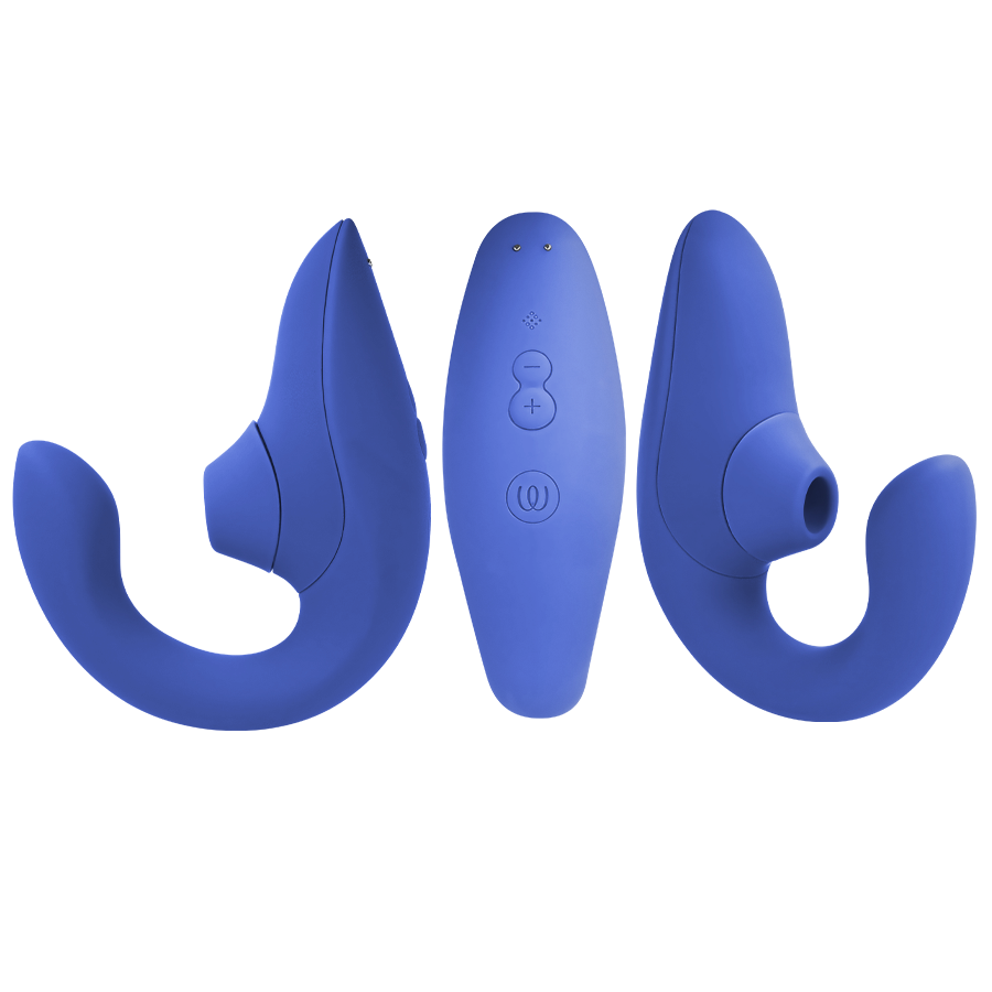 WOMANIZER - BLEND KANINVIBRATOR STIMULATOR LIVLIG BLÅ