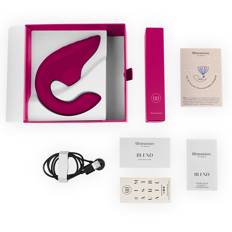 WOMANIZER - BLEND KANINVIBRATOR STIMULATOR LIVLIG PINK