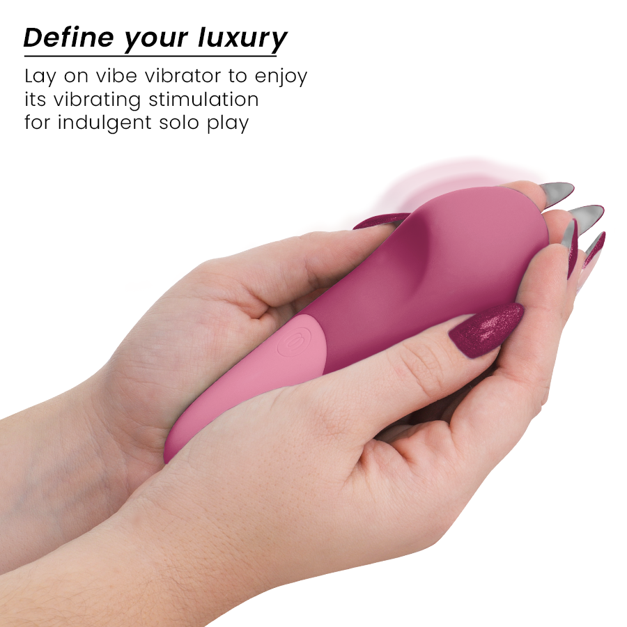 WOMANIZER - VIBE LAY-ON SILENT VIBRATOR MØRKET PINK