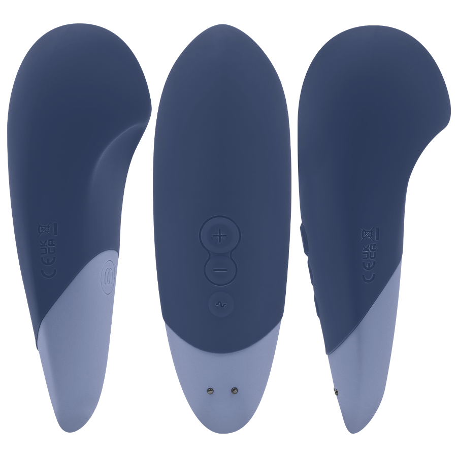 WOMANIZER - VIBE LAY-ON SILENT VIBRATOR MØRKEBLÅ