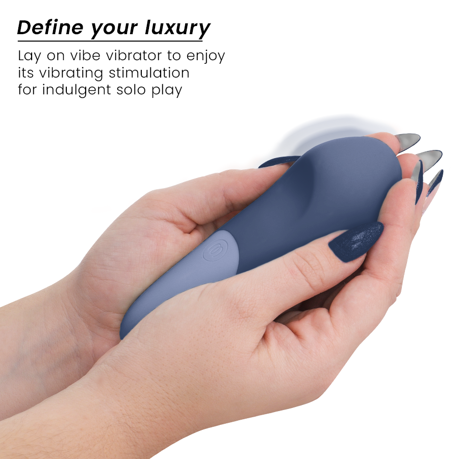 WOMANIZER - VIBE LAY-ON SILENT VIBRATOR MØRKEBLÅ