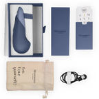 WOMANIZER - VIBE LAY-ON SILENT VIBRATOR MØRKEBLÅ