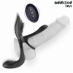 ADDICTED TOYS - DOBBELT PENIS RING MED KLITORISTIMULATOR
