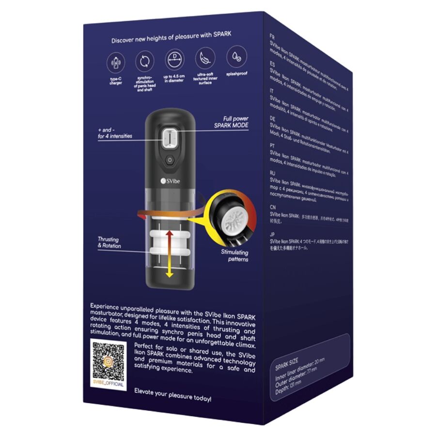 SNAIL VIBE - IKON SPARK SKUBENDE & ROTATIONSMATURBATOR