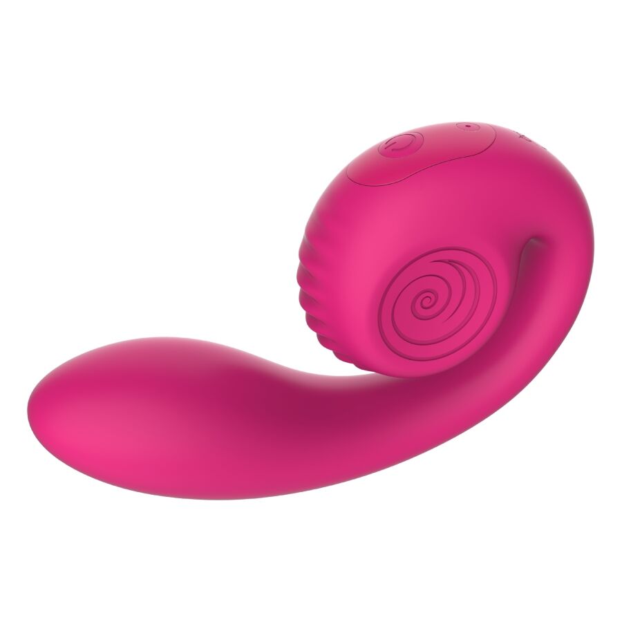 SNAIL VIBE - GIZI LITE DOBBELT G-PUNKT & KLITORAL PINK VIBRATOR