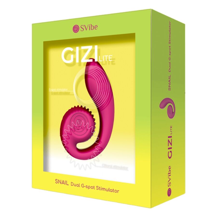SNAIL VIBE - GIZI LITE DOBBELT G-PUNKT & KLITORAL PINK VIBRATOR