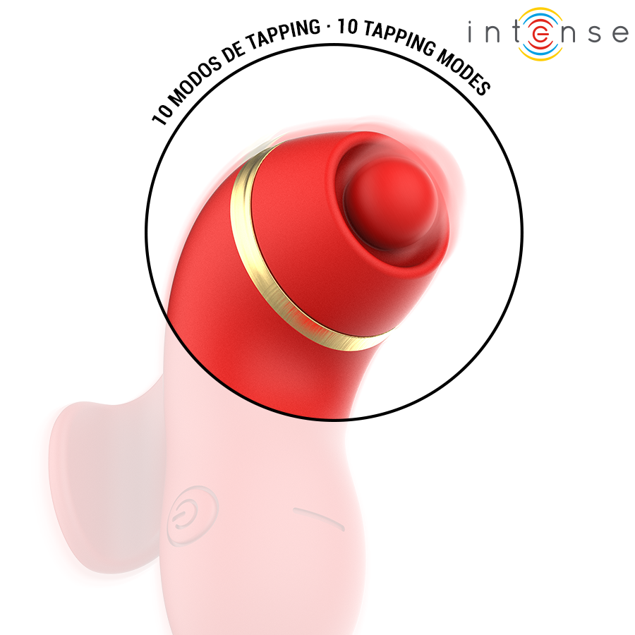 INTENS - PATTY-STIMULATOR MED 4 HOVEDER, SUGNING, TAPNING, KILDENDE OG SLIKNING