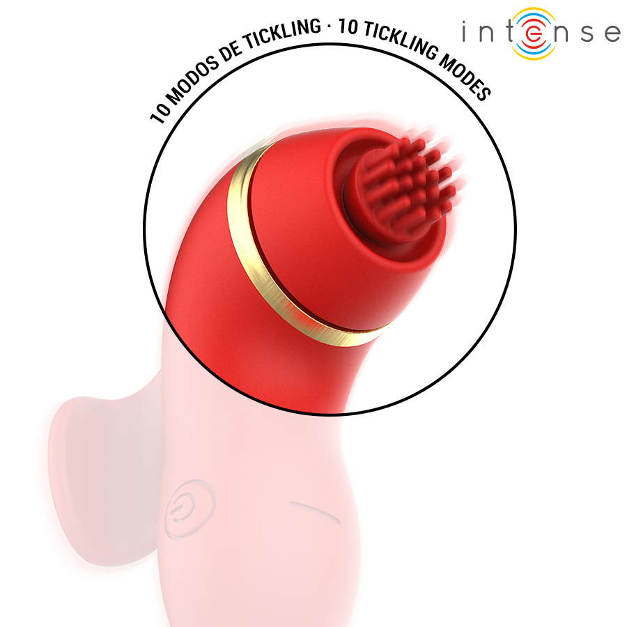 INTENS - PATTY-STIMULATOR MED 4 HOVEDER, SUGNING, TAPNING, KILDENDE OG SLIKNING