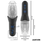 JAMYJOB - BLOW-R MASURBATØR MED STØV OG ROTATION