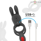 INTENS - QUINN DOBBELT VIBRATIONSRING FJERNBETJENING